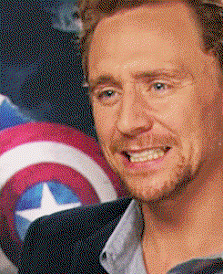 Hiddleston saying oooh OW
