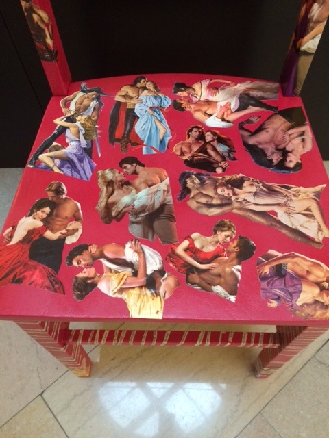 Seat of chair - more couples everywhere.