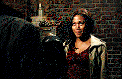 Sleepy Hollow characters fist bumping