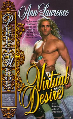 John DeSalvo has a blonde flowing wig, is shirtless muscles out, with a giant, and I mean massive possibly three feet long sword that he is TUCKING INTO HIS BELT. It is as long as his leg, and he's about to slice open his own abdomen and hand you a kidney with this sword action. The sky is purple and he looks really bored.